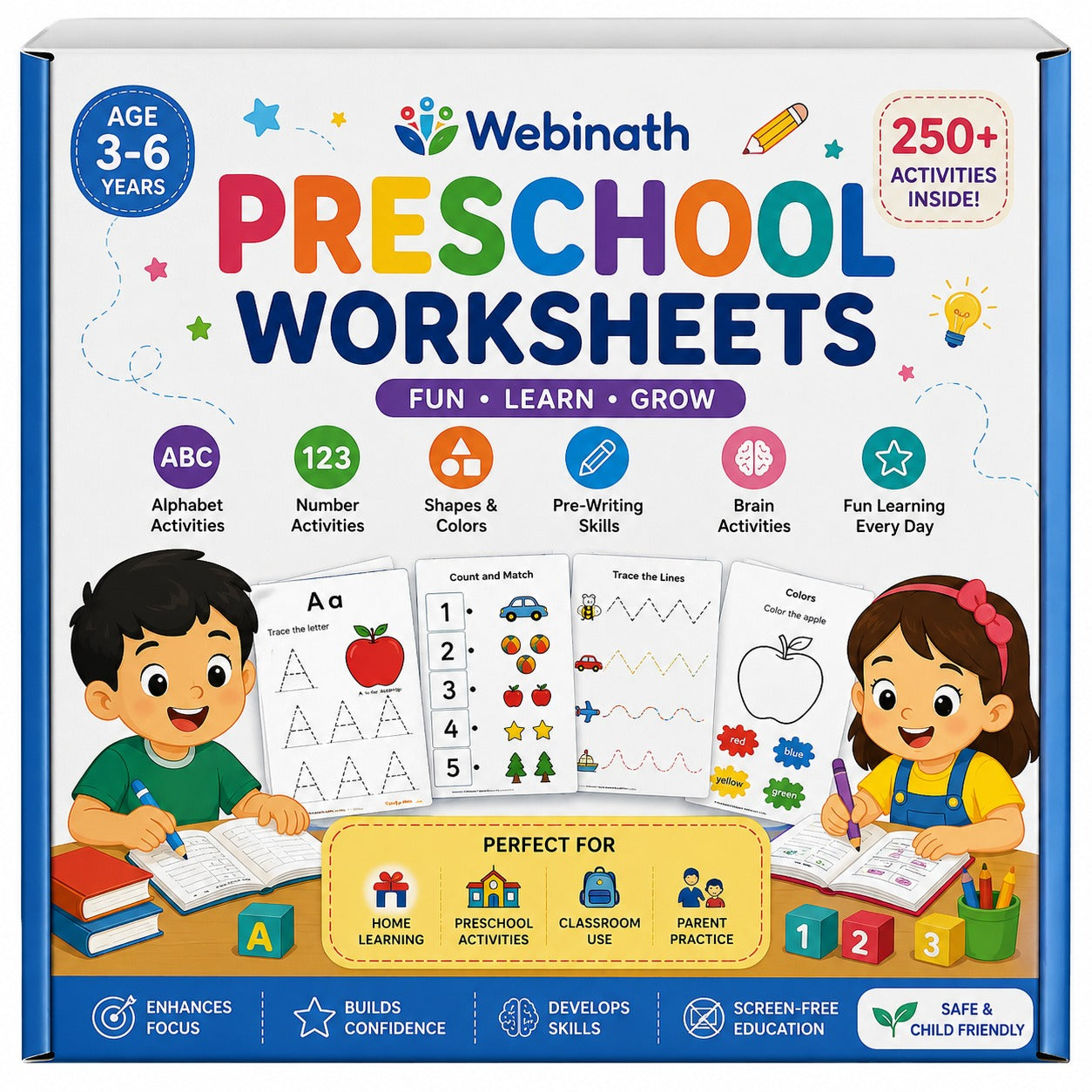 Webinath Preschool Worksheet Pack