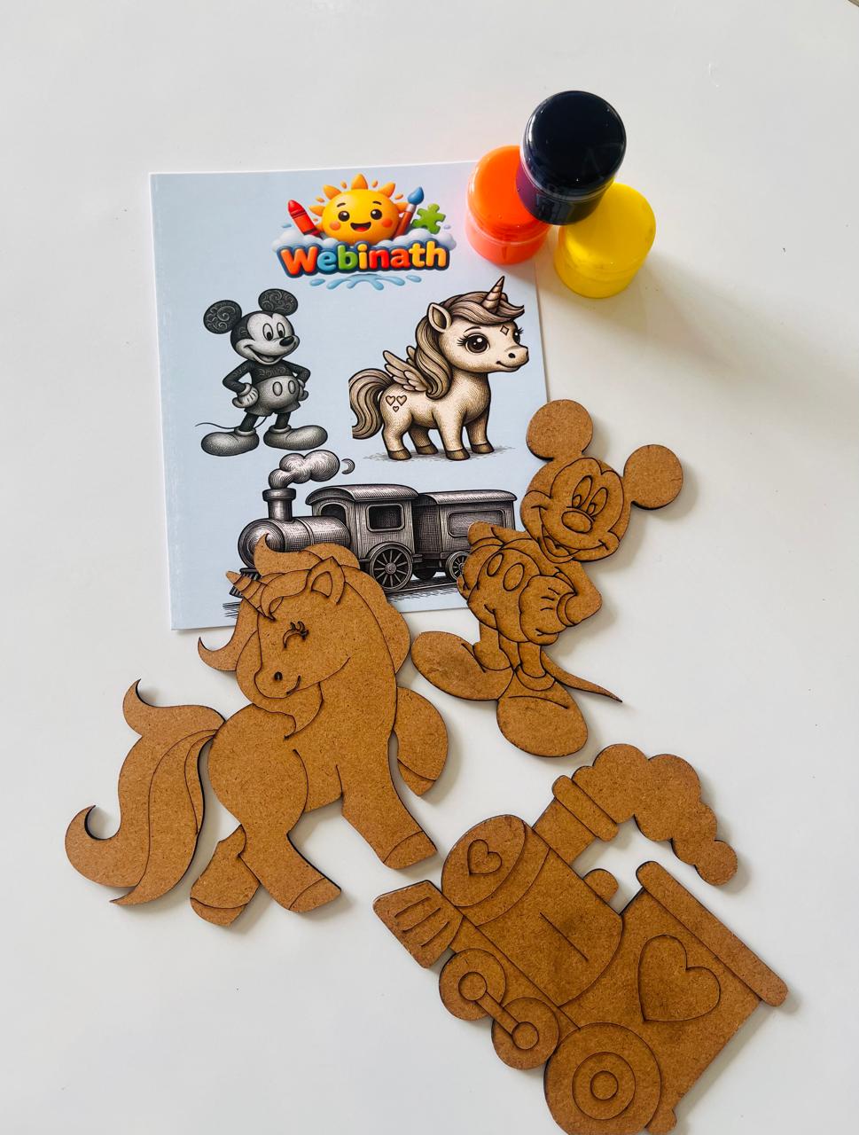 Webinath Wooden MDF Activity Kit