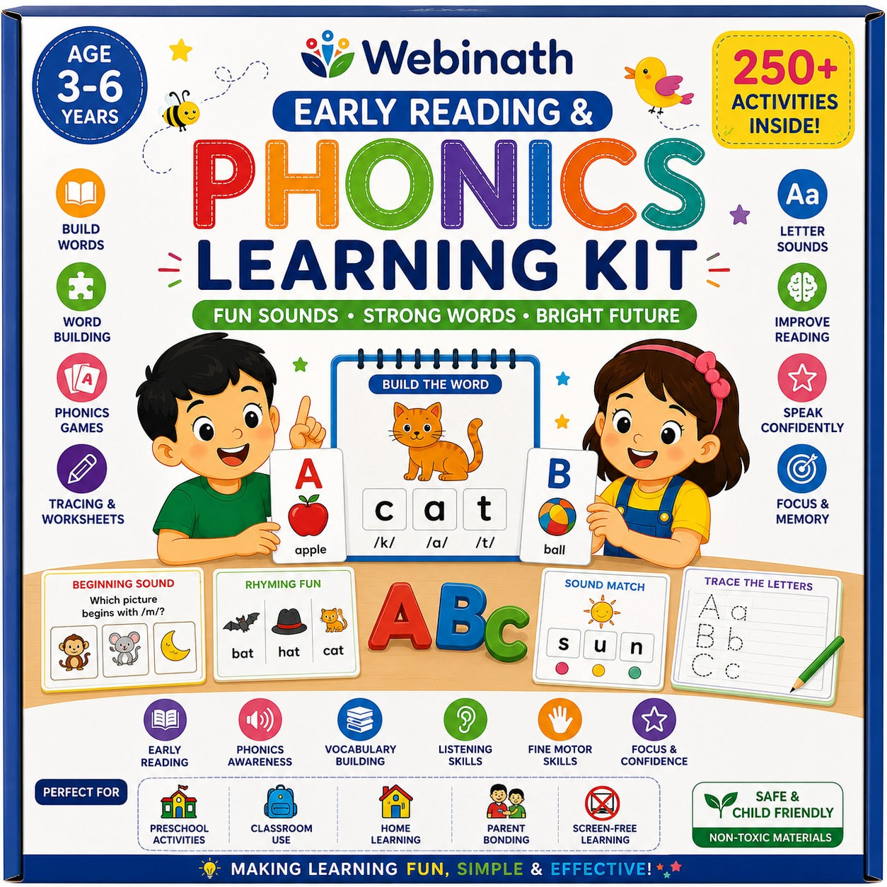 Webinath Early Reading & Phonics Learning Kit