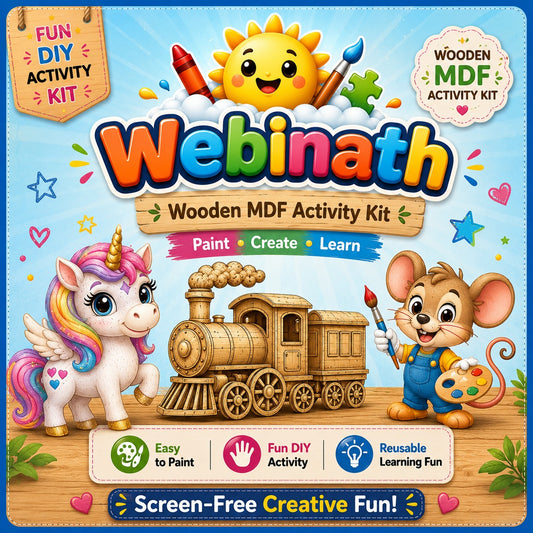 Webinath Wooden MDF Activity Kit